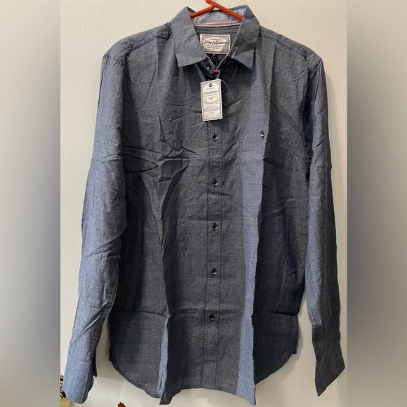 Flag & Anthem Other - Flag & Anthem Men’s Classic Charcoal Button Up Shirt Long Sleeve Size Medium NWT